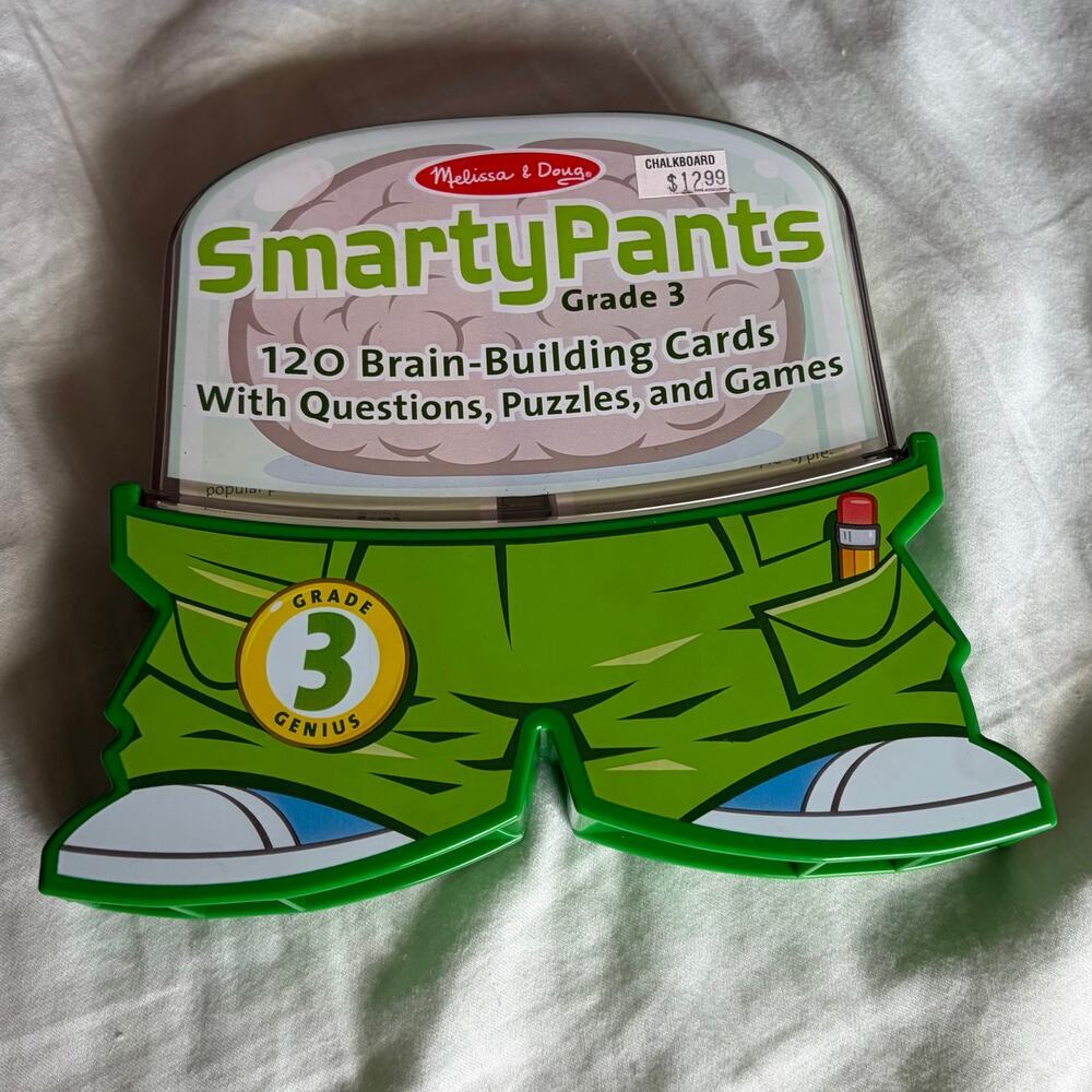 Melissa & Doug Smarty Pants Grade 3 Brain Building Cards Trivia Puzzle Game